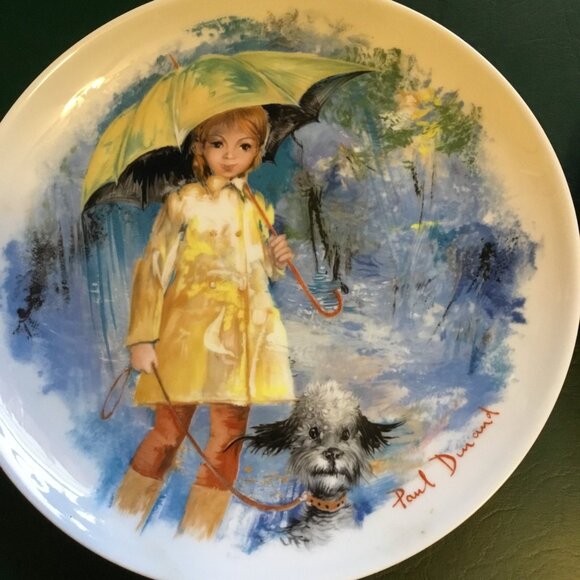 Set Of 4 Paul Durand Limoges Collectible Plates With Childrens Illustrations - Picture 2 of 8